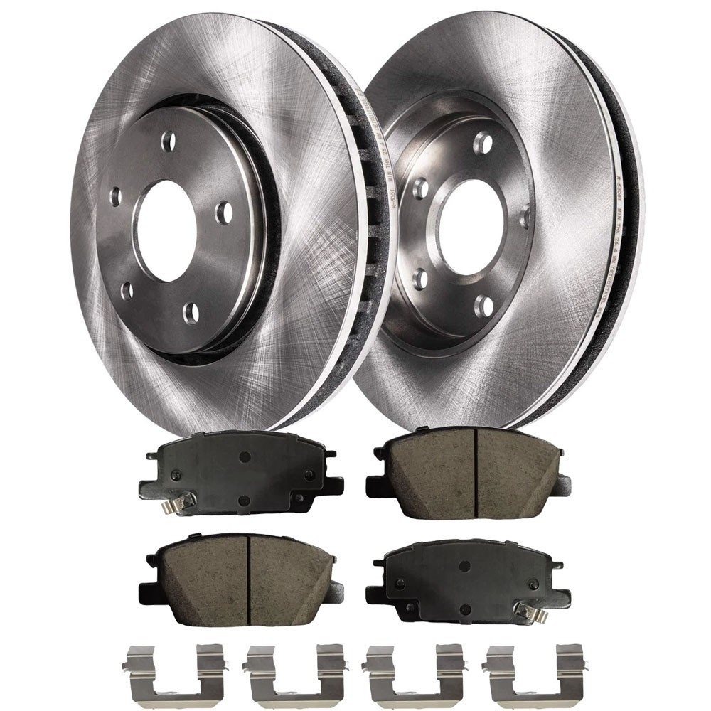 Front LH & Ceramic Brake Pads Rotors Kit