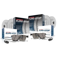 ESK871 Powerstop 4-Wheel Set Brake Disc and Pad Kits Front & Rear for 325 323