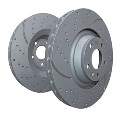 EBC 3GD Series Sport Dimpled & Slotted 1-Piece Brake Rotors for 14-17 Audi SQ5