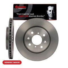2x Brake Discs Rear Internally Vented Fits Audi Porsche VW BREMBO 09.B969.11