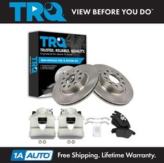 TRQ Front Brake Calipers Pads & Rotors Fits 2011-2014 Volkswagen Jetta