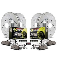 Power Stop K6805-26 Street Warrior Z26 Brake Pad & Rotor Kit Cross-Drilled / Slo