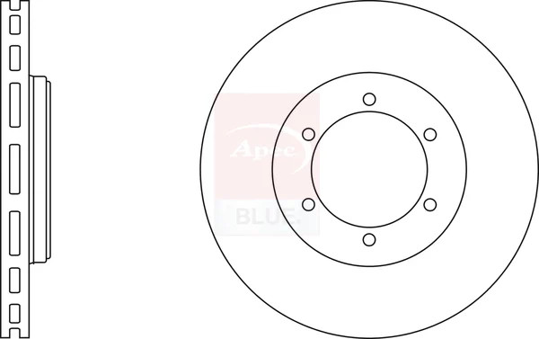 2x Brake Discs Pair Vented fits TAXI FX 2.7D Front 87 to 96 TD27 278mm Set New