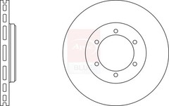 2x Brake Discs Pair Vented fits TAXI FX 2.7D Front 87 to 96 TD27 278mm Set New