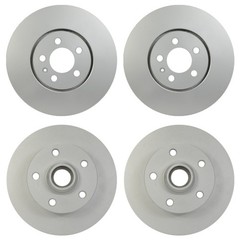 Hella Front 288mm Rear 226mm Brake Rotors Kit For Corrado Golf Jetta Passat