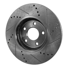 For Saab 9-5 2011 Brake Discs Driver and Passenger Side | Pair | Front | Natural