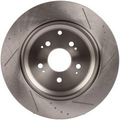 Rear Drilled Slotted Brake Rotors For ACURA MDX 2010 2011 2012 2013 ZDX