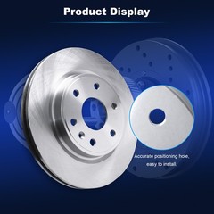4x Front & Rear Drilled Brake Rotors for 2007 2008-2017 GMC Acadia Buick Enclave