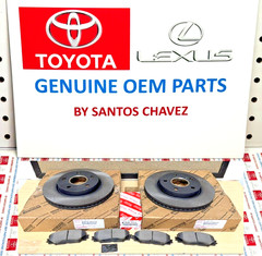 2013-2018 RAV4 LE 2.5L L4 Front X2 Rotors & Brake Pad Set GENUINE OEM PART