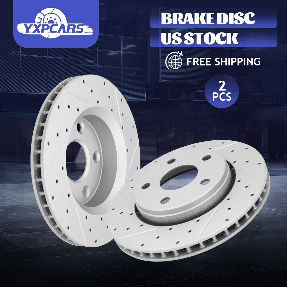 302mm Front Drilled Disc Brake Rotors Set for 2007 – 2017 Jeep Wrangler