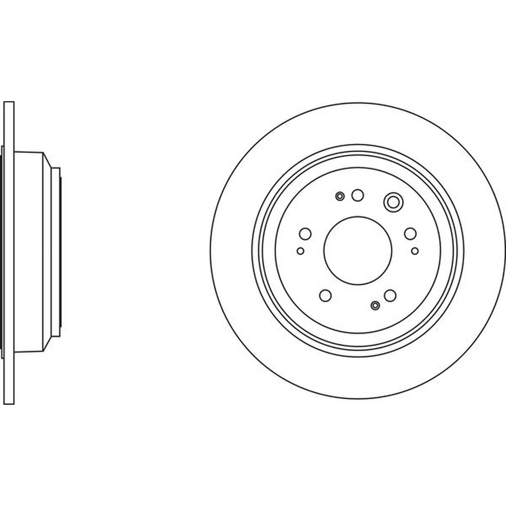 Apec Blue Brake Disc – Rear SDK6583 Fits Honda Accord – OE Specification