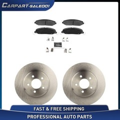 Front Disc Brake Rotors Brake Pads Kit for 2005 2006 2007 2010 Ford Mustang 4.6L