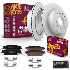 Rear Brake Rotors Set + Disc Brake Pads Kit for 07-13 Chevrolet Avalanche