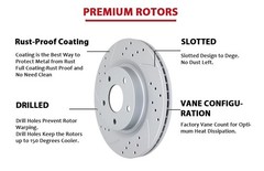 302mm Front Brake Rotors Pads fit for JEEP WRANGLER JK 2018 All Models Drilled