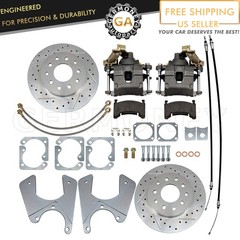 Rear Brake Standard Disc Kit With Calipers For 1964-1972 GM A-Body 10&12 Bolt St