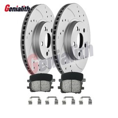 Front Slotted Brake Rotors Brake Pads for Pontiac Vibe Toyota Corolla Matrix