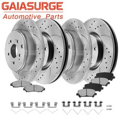 Front 12.98″ Rear 13.13″ Brake Rotor Pad Kit for 2009 – 2015 Pilot 2007-2013 MDX