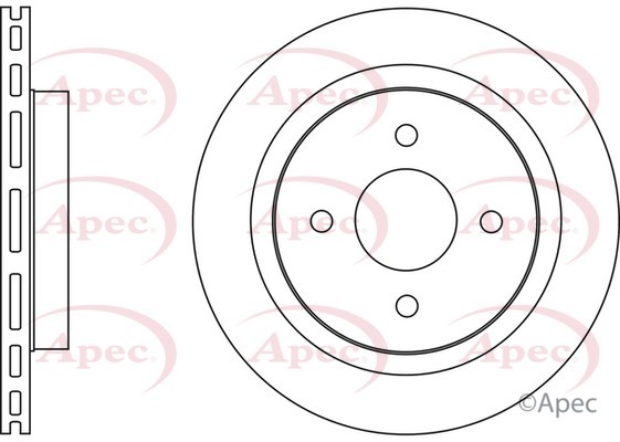 2x Apec Red Rear Brake Discs 272mm Fits Ford Tvr Chimaera Escort Griffith