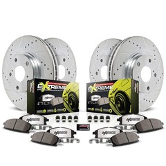 Power Stop K6805-26 Street Warrior Z26 Brake Pad & Rotor Kit Cross-Drilled / Slo