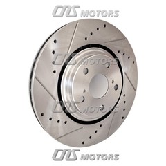 328mm Front Drilled Brake Rotors for 2011 2012 – 2019 Toyota Highlander Sienna