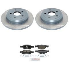 DuraGo Solid Rear Rotors Bosch QuietCast Ceramic Disc Brake Pads Kit For Durango