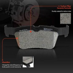 Rear Drilled Brake Rotors + Brake Pads for Ford Edge Fusion Lincoln Continental