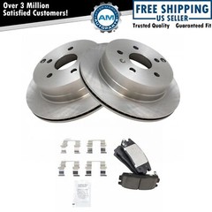 Rear Ceramic Brake Pad & Rotor Kit for Equinox Terrain Truck SUV New