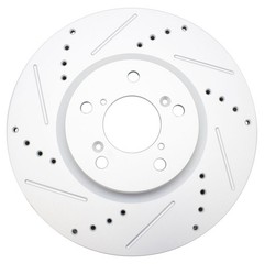 Performance Disc Brake Rotor Drilled & Slotted Front G-Coated Pair