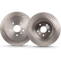 2X For Toyota Highlander 2008-2010 2011 2012 2013 Rear Drill Solt Brake Rotors