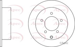 2x Apec Red Rear Brake Discs 262mm Fits Chrysler Dodge Jeep Avenger Caliber