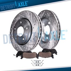 Front DRILLED Brake Rotors + Ceramic Pads for 2011 2012 2013 2014 2015 BMW X3 X4