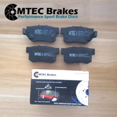 Zafira mk1 GSI Turbo Drilled Brake Discs Mustache Rear & Mtec Pads