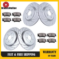 Front Rear Brake Rotors Pads Kit fit for Ford Explorer 2011-2012 2013 2014-2019