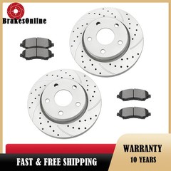 302mm Front Brake Rotors Pads fit for JEEP WRANGLER JK 2018 All Models Drilled
