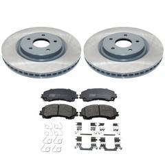 DuraGo Front Rotors TRW Pro Ceramic Disc Brake Pads Kit For Nissan Rogue 14-19