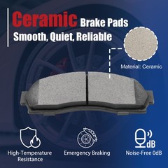 Rear Rotors & Pads for 2007-2014 YUKON YUKON XL 1500 & 2007-2013 SIERRA 1500