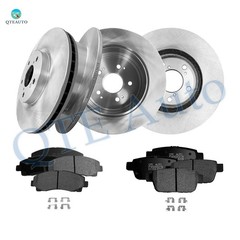 12 Front 319.8mm-Rear 333.65 Brake Rotors-Brake Pad To 2006-2011 Honda Ridgeline