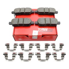 DuraGo Rear Rotors TRW Pro Ceramic Disc Brake Pads Kit For G35 350Z Juke Rogue