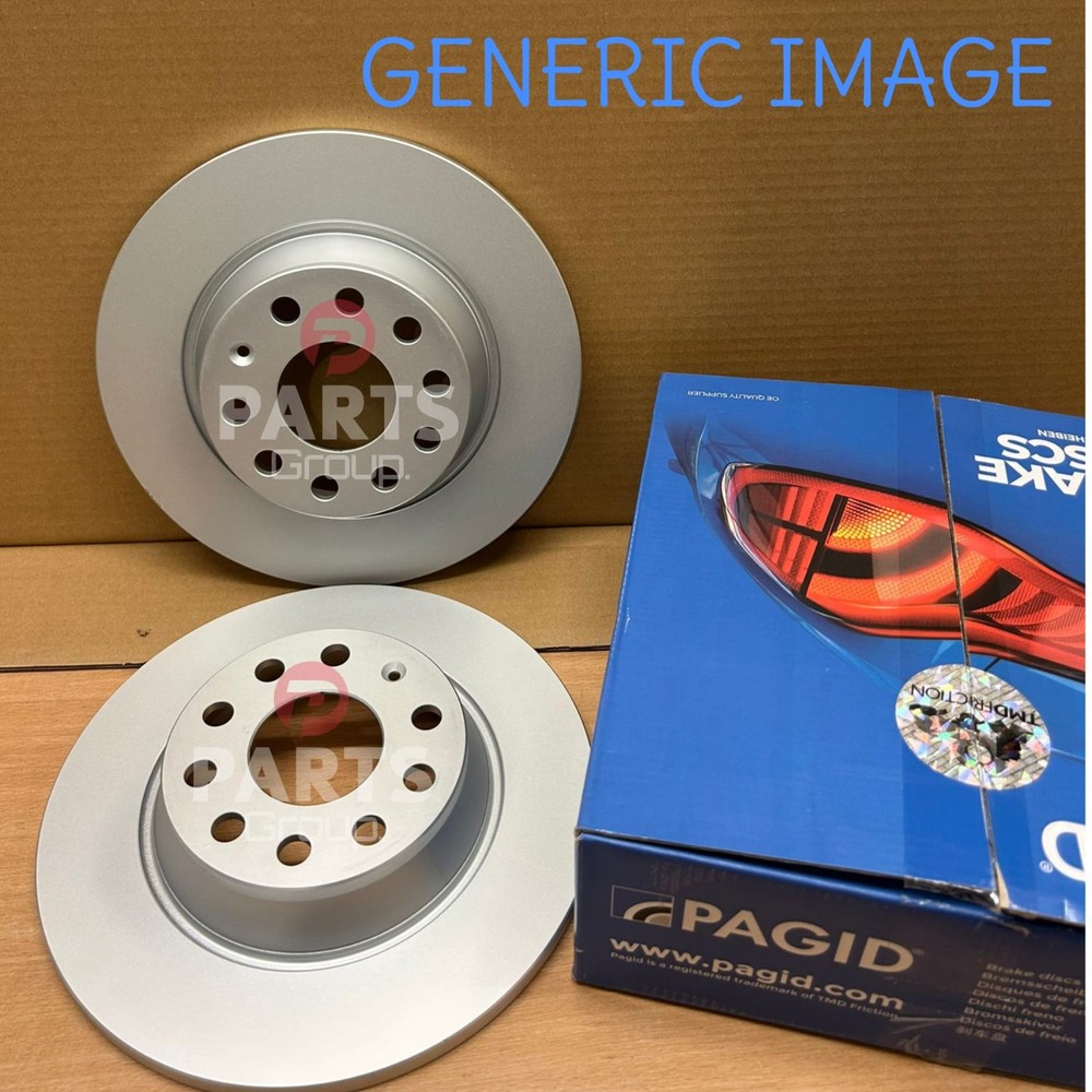 FOR SKODA SUPERB 2.0 TDI TSI 15-24 2 X REAR PAGID BRAKE DISCS 300MM