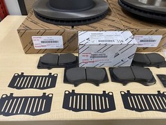 2005-2023 TOYOTA TACOMA 4WD GENUINE OEM FRONT BRAKE ROTORS OEM PADS & SHIM KIT