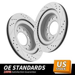 13.19 inch (335mm) Rear Drilled Disc Brake Rotors for Toyota Tundra Lexus LX600