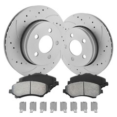 Front & Rear Disc Rotors + Brake Pads for 2008 – 2011 Dodge Nitro Jeep Liberty