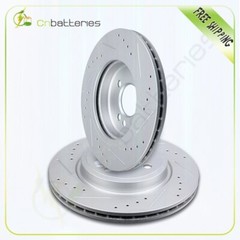 Front Brake Discs Rotors For Mini Cooper 2002-2006 Drilled & Slotted
