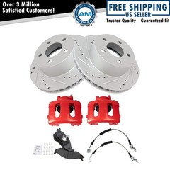 Performance Front Brake Pad & Rotor Kit Performance Fits Jeep