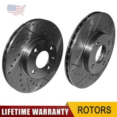 2x 256mm Front Disc Brake Rotors for Chevrolet Spark 2016 2017 2018 2019-2022