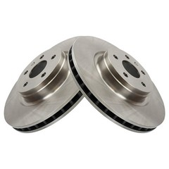 TRQ BRA70233 Disc Brake Rotors For Tesla S 2012-2024 Front 102509900B