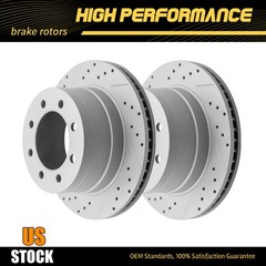 352mm 8-Lugs Rear Drilled Disc Brake Rotors For Dodge Ram 1500 2500 3500