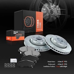 Front Drilled Rotors & Ceramic Brake Pads for Dodge Nitro 2007-2011 Jeep Liberty