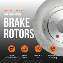 Rear Brake Rotors + Ceramic Pads for 2016 2017 2018 2019 2020-2022 Honda HRV