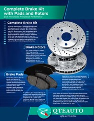 Rear Brake Disc Rotors For 2008-2020 Nissan Rogue 5 Stud Wheel
